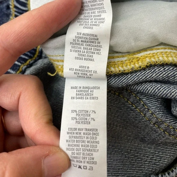 NWT Aerie Daydream Denim Distressed Shorts M - Picture 12 of 13